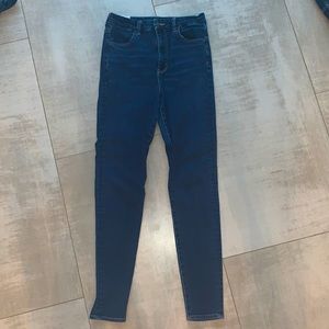 Size 8 long American Eagle Jeans - deep blue